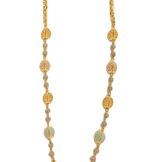 GUINEA 18k GOLD DESIGNER NECKLACE SET