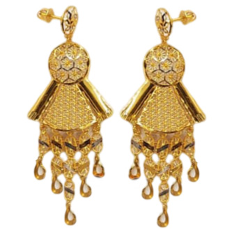 GUINEA 22k GOLD DESIGNER NECKLACE SET