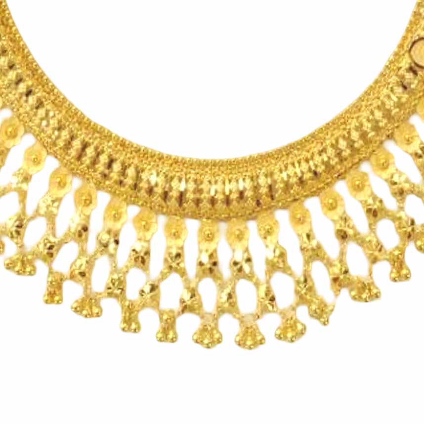 GUINEA 22k GOLD DESIGNER NECKLACE SET