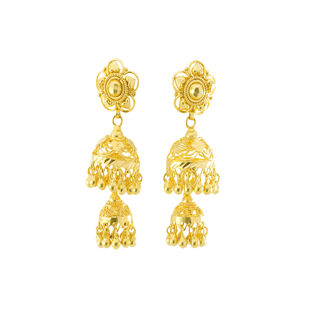 GUINEA GOLD JHUMKA