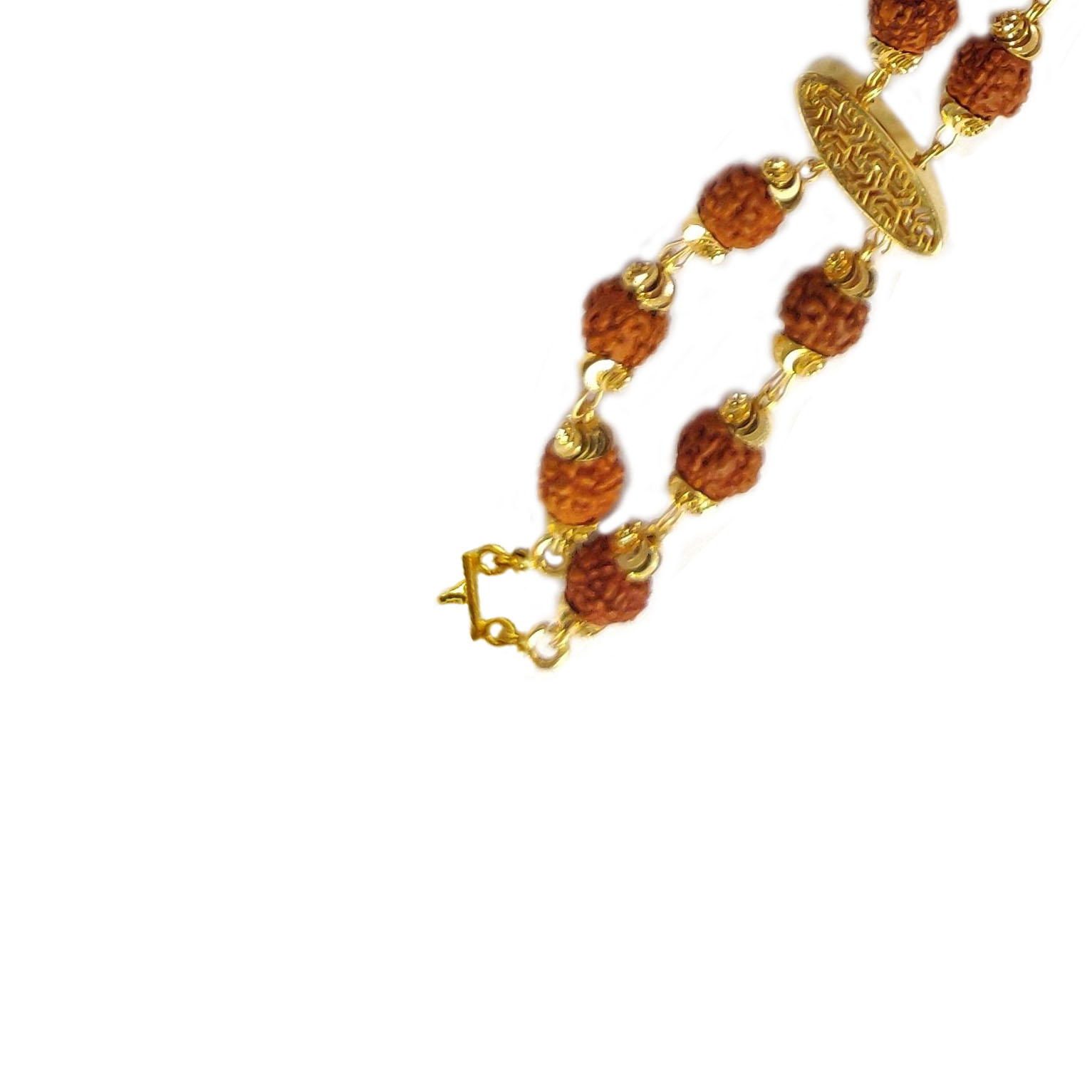 GUINEA 22K Gold Modern Rudraksha Bracelet