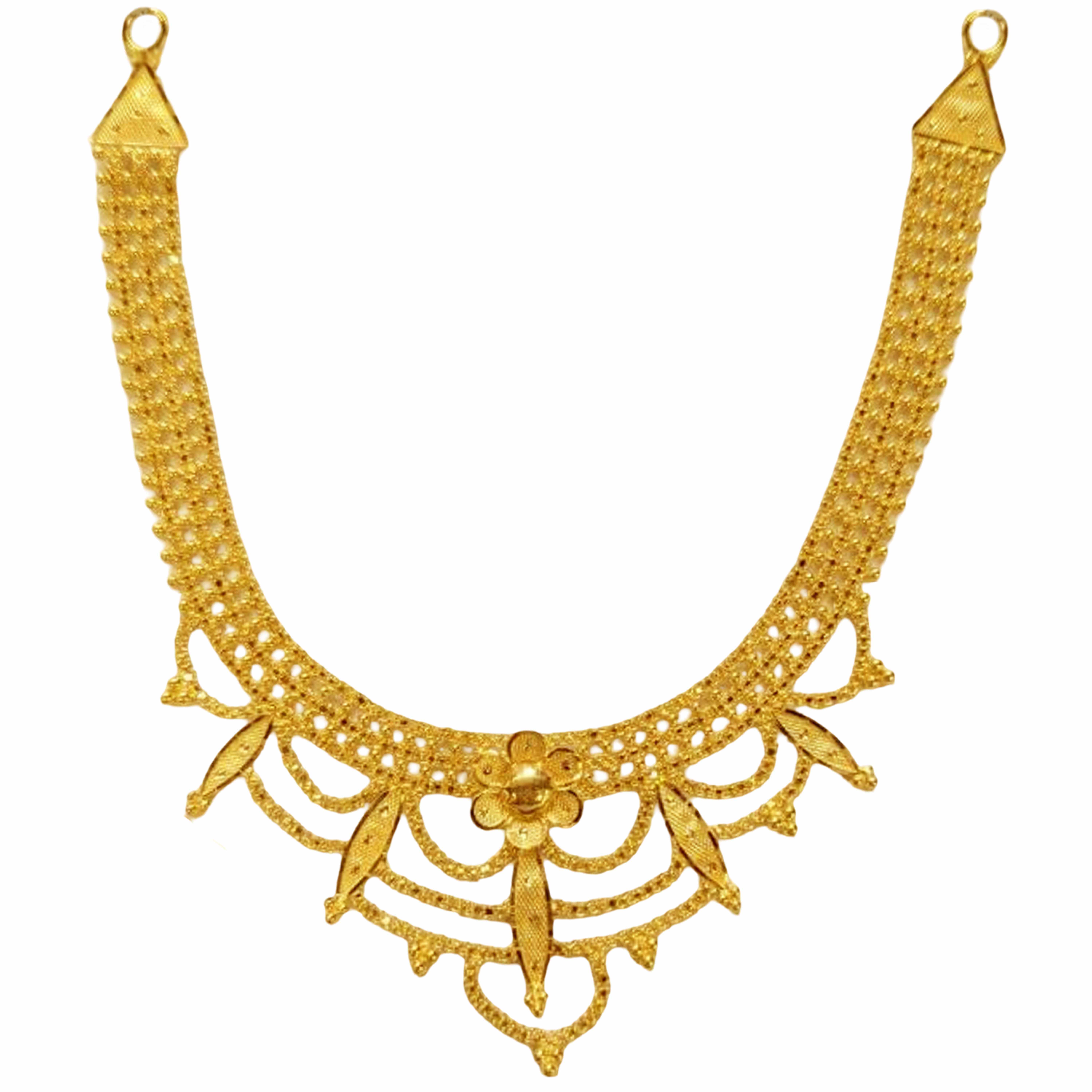 GUINEA 22k GOLD DESIGNER NECKLACE SET