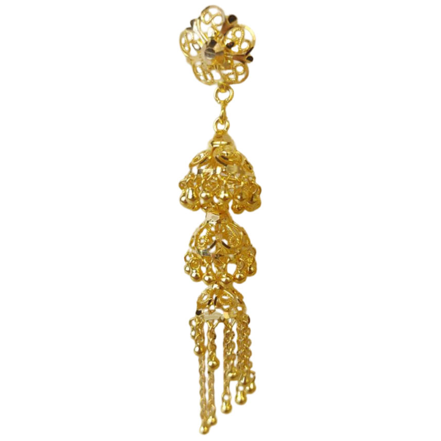 GUINEA 22K GOLD EXCLUSIVE JHUMKA FOR WOMEN AND GIRLS